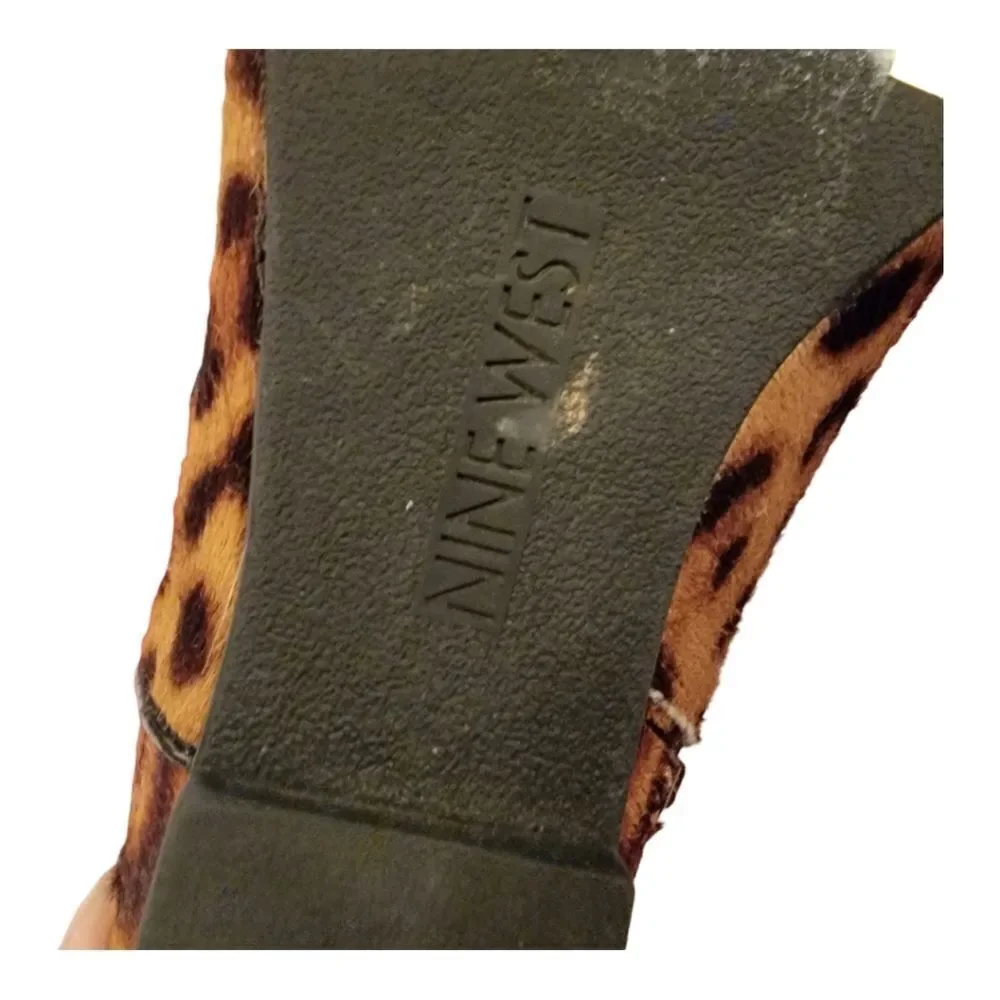 Nine West Leopard Print Bootie Size 9